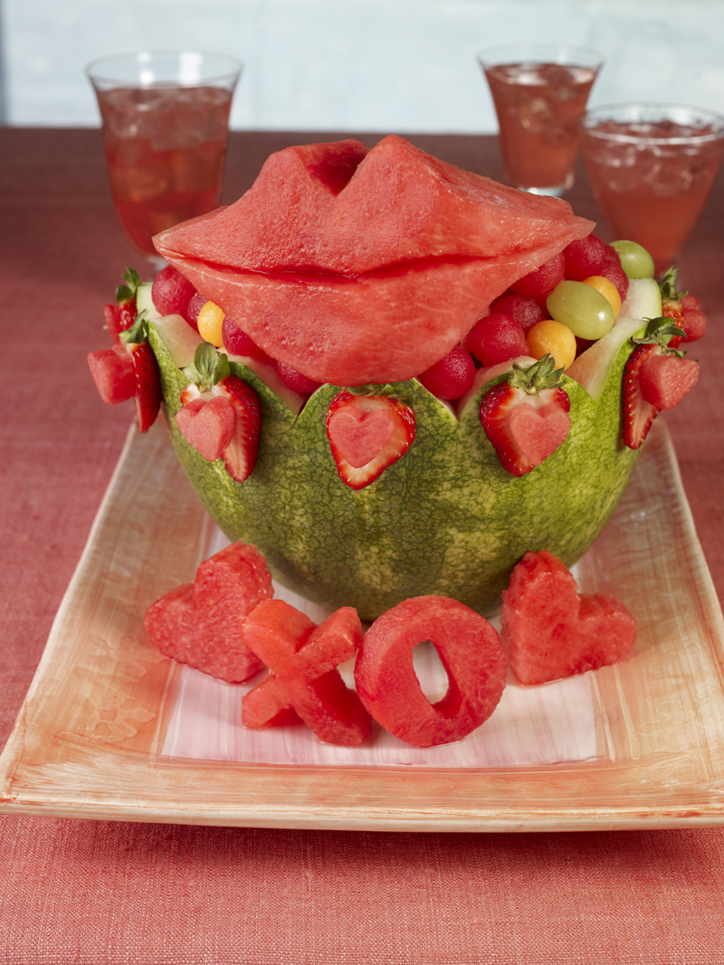 Watermelon Lips and Love Basket