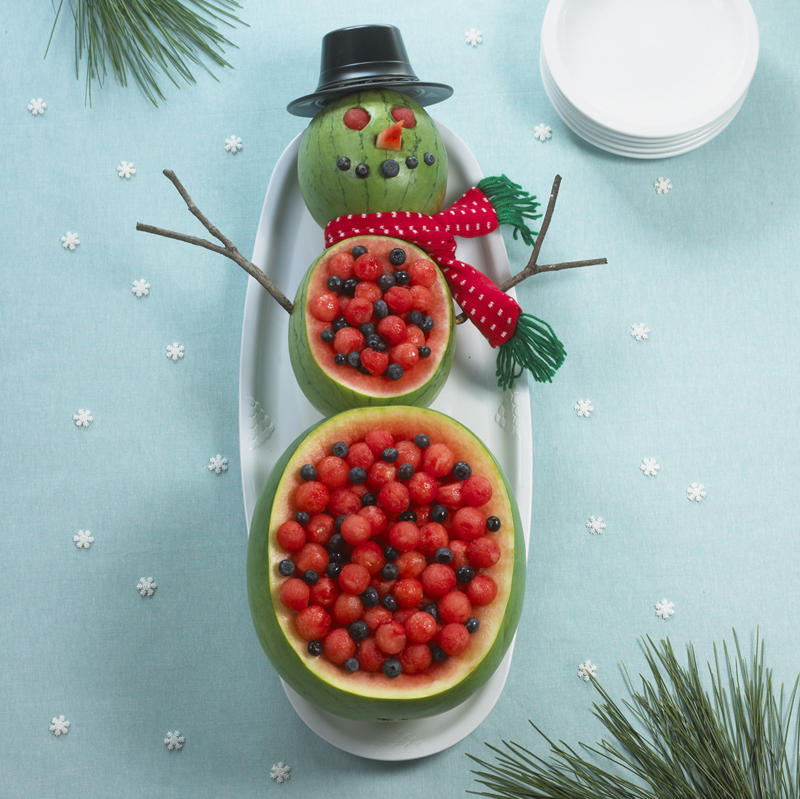 Watermelon Snowman